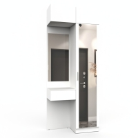 Набор мебели для прихожей "Марсель-204" МР 01-204 В2490 Ш1000 Г420 (ЛДСП Белый премиум) Набор мебели для прихожей "Марсель-204" МР 01-204 В2490 Ш1000 Г420 (ЛДСП Белый премиум)